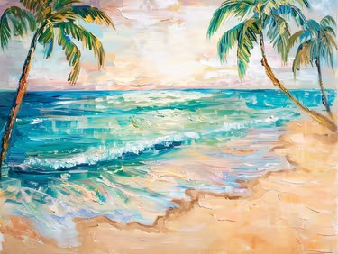Join us for a Paint Nite Event, Feb 28th, 7PM - Hawaiian Shores - Wanderlust Collection