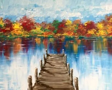 Join us for a Paint Nite Event, Sep 13th, 7PM - Autumn at the Dock
