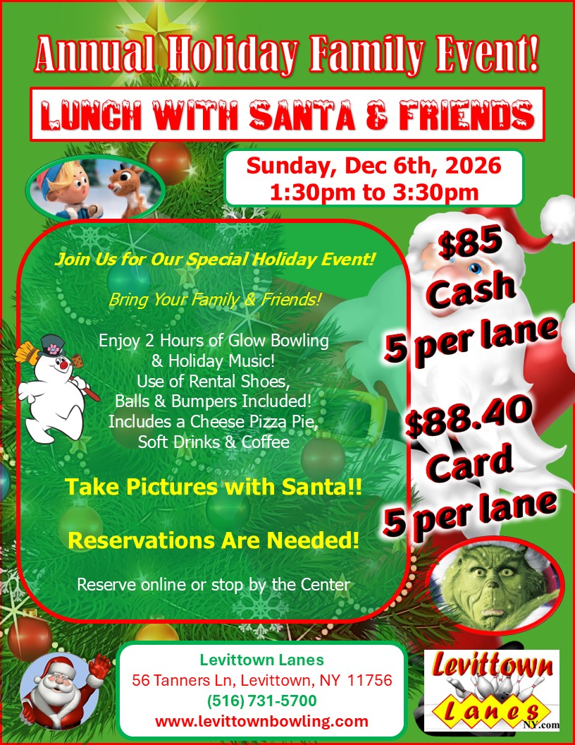 Our Family Event, Lunch with Santa & Friends, Dec 6th, 2026